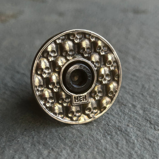 TOP CAP -MEGA SKULL - PATINA - BRASS