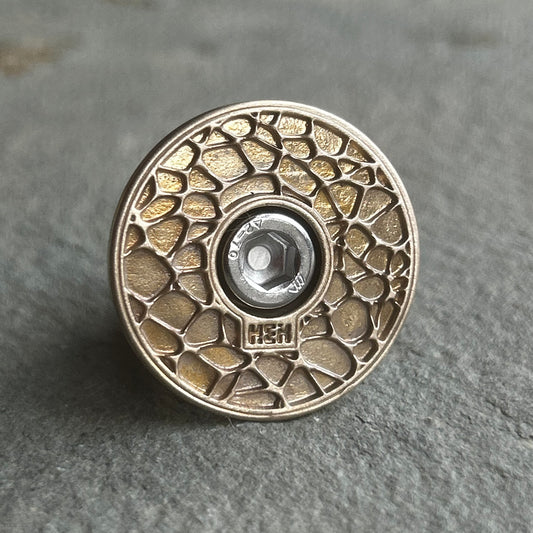 TOP CAP - VORNOI - SATIN - BRASS