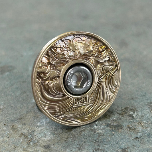 TOP CAP - MYSTIC MOUNTAIN - SATIN - BRASS