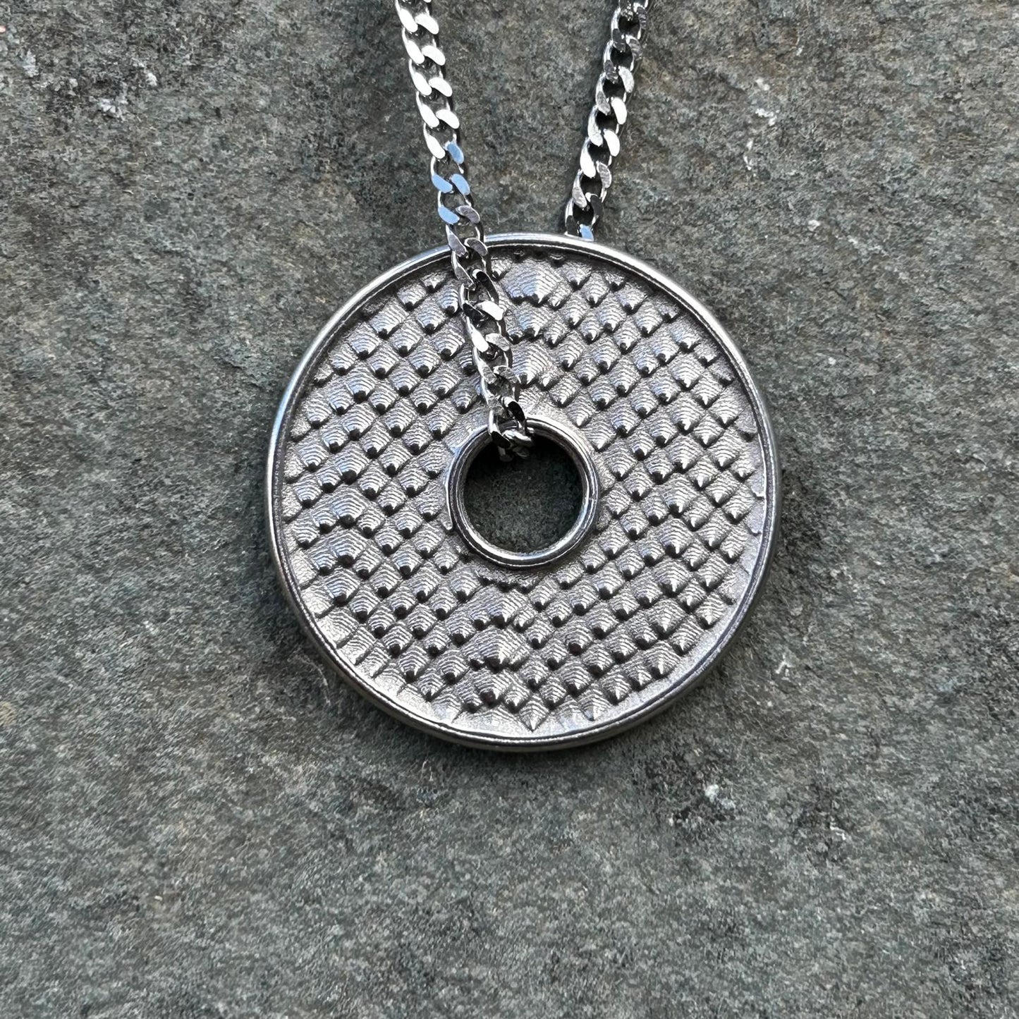 Snake Skin - Stainless Steel Pendant Necklace