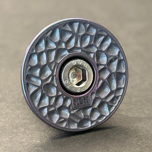 TOP CAP - VORNOI 002 - TITANIUM - PINK BLUE