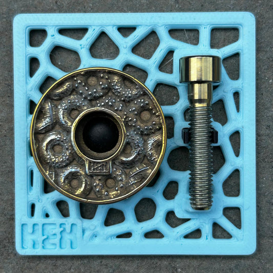 TOP CAP - DONUTZ - TITANIUM - BLINGY DONUT GOLD SILVER